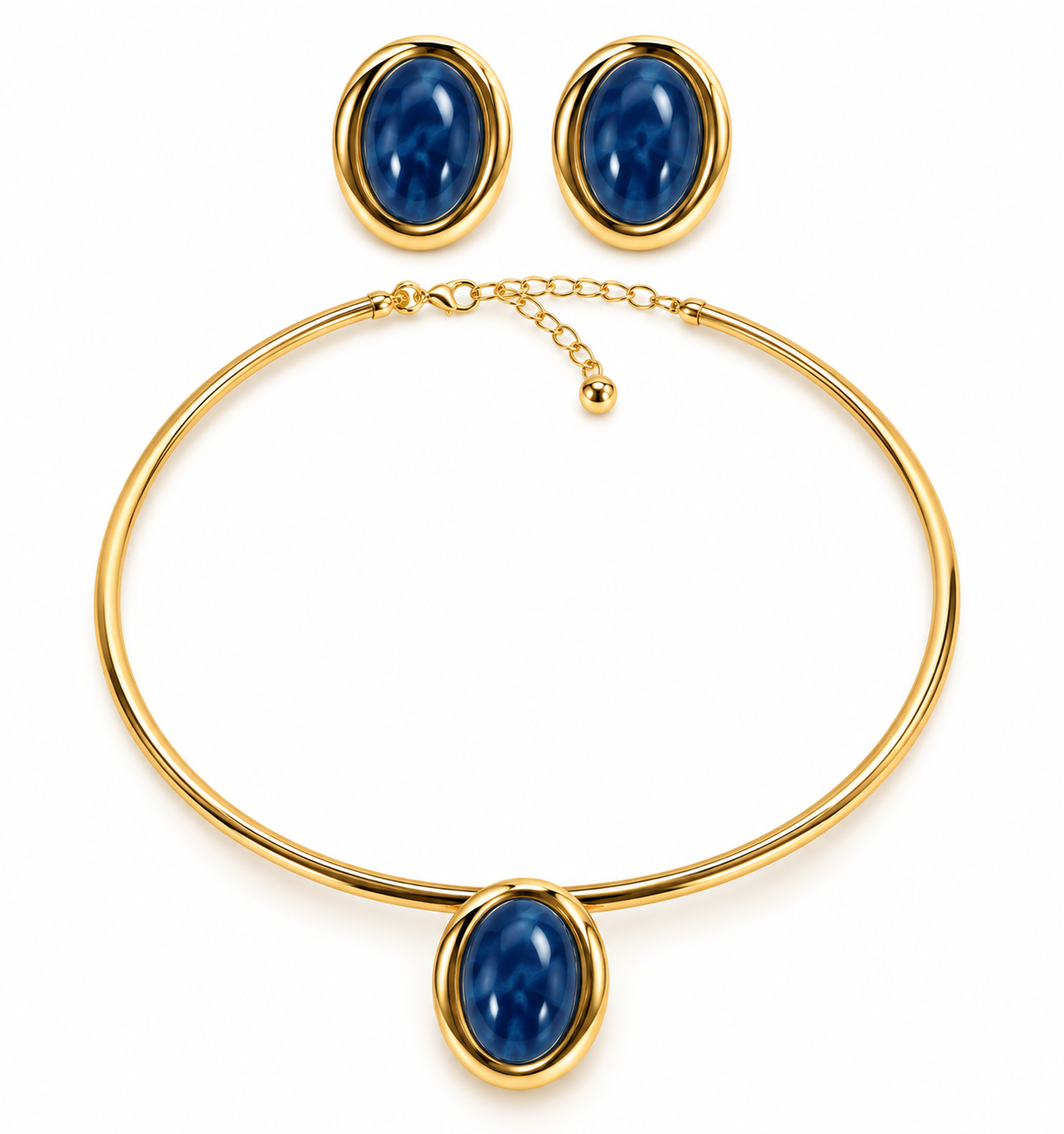 Choker Kolye Küpe Set