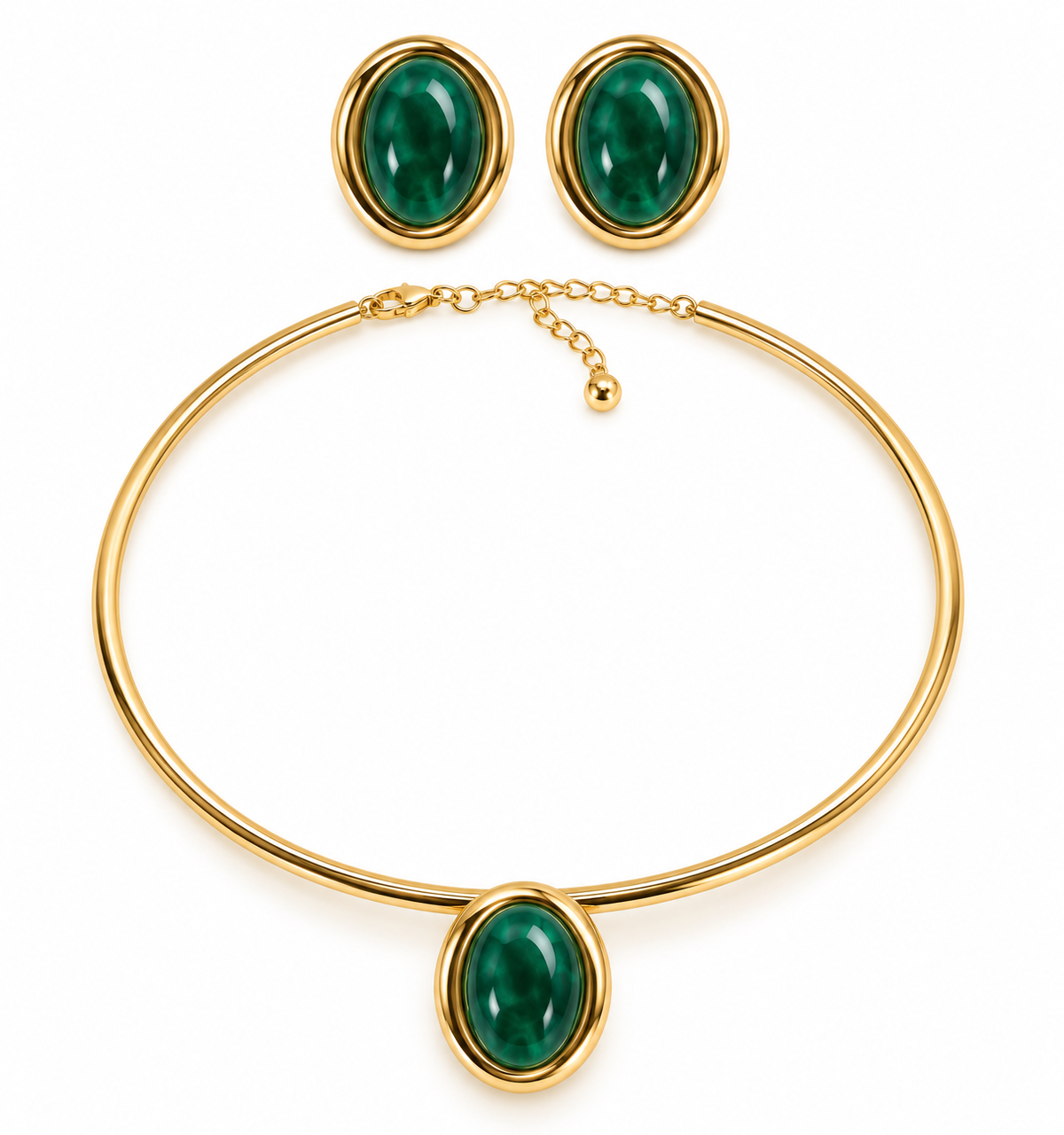 Choker Kolye Küpe Set