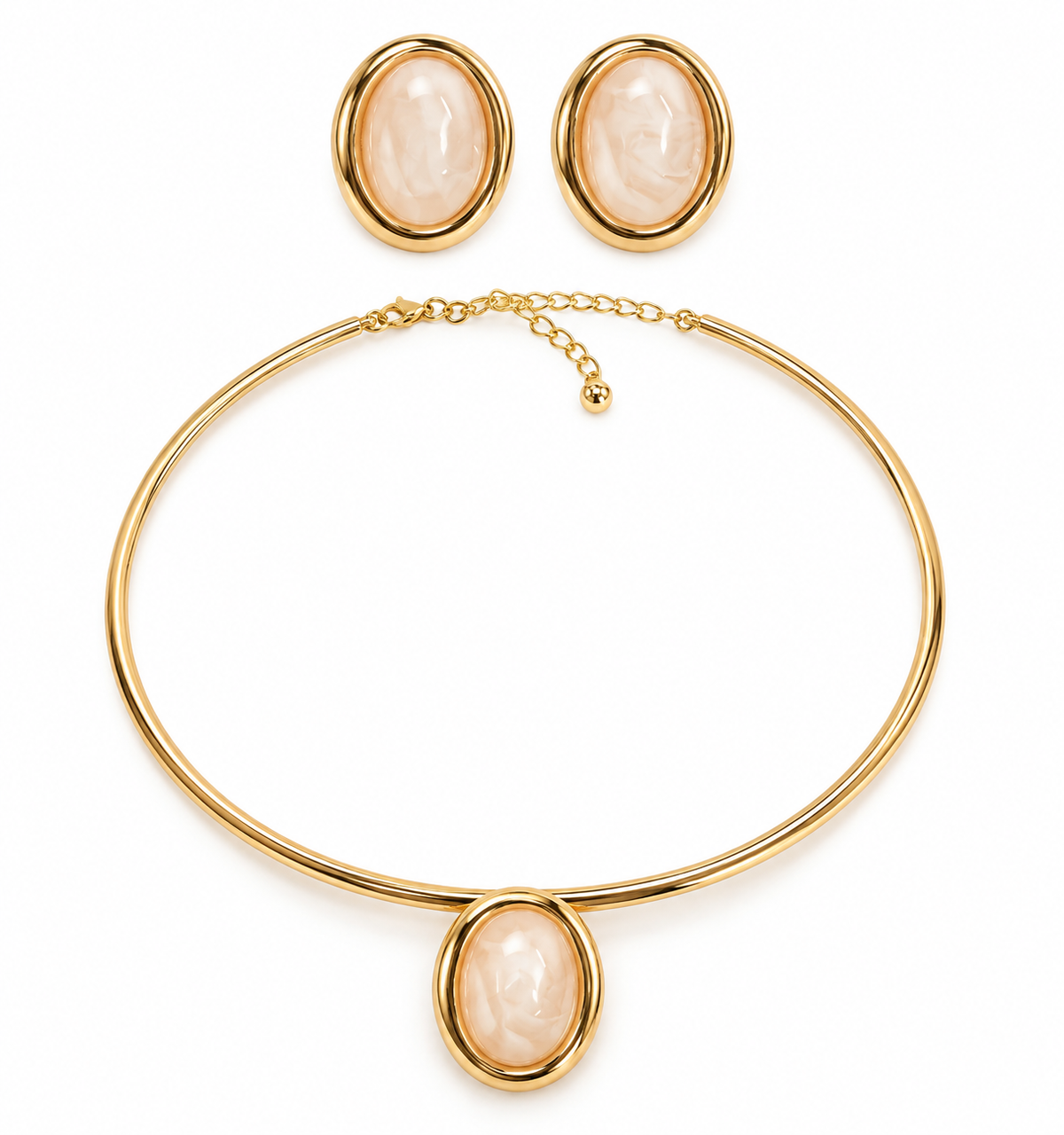 Choker Kolye Küpe Set
