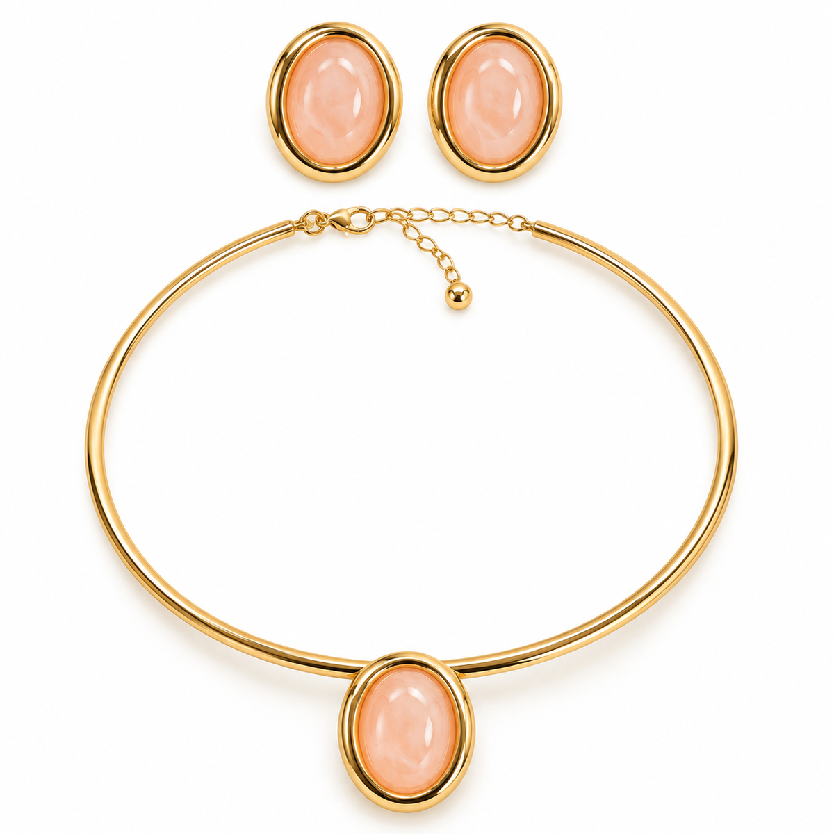 Choker Kolye Küpe Set
