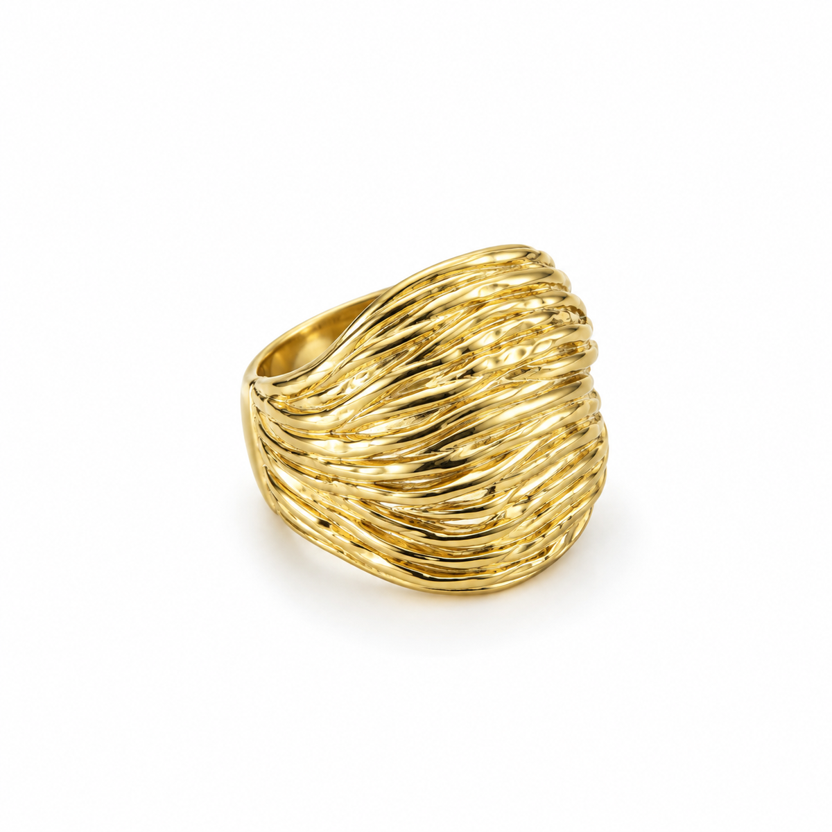 Golden Waves Yüzük