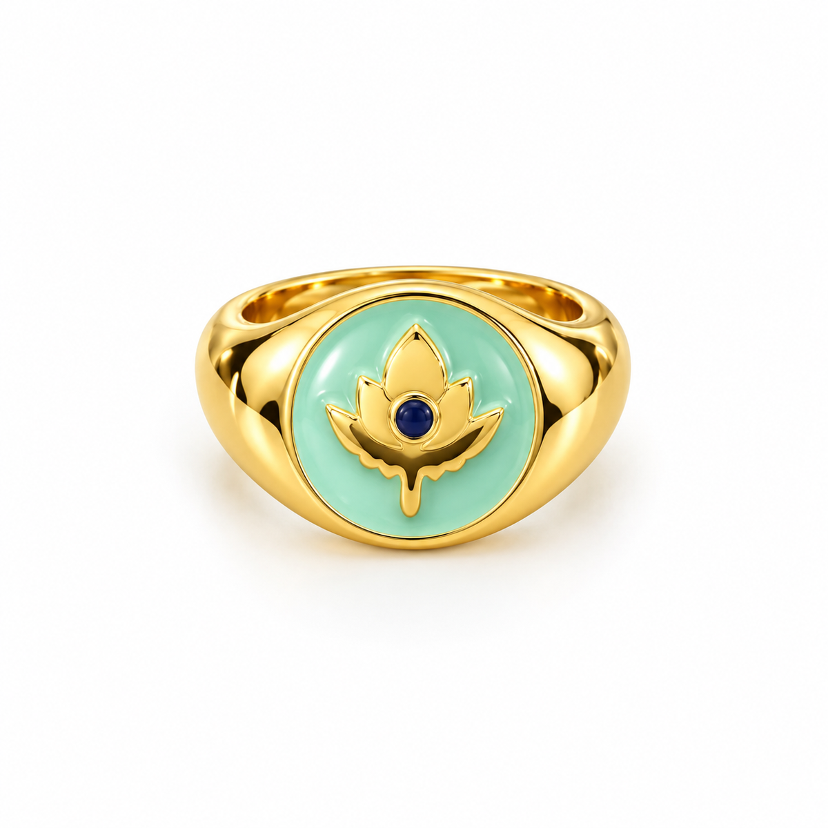 Mint Lotus Yüzük