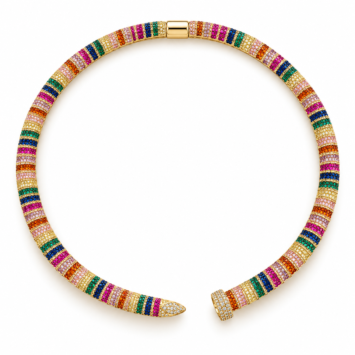 Rainbow Choker Kolye