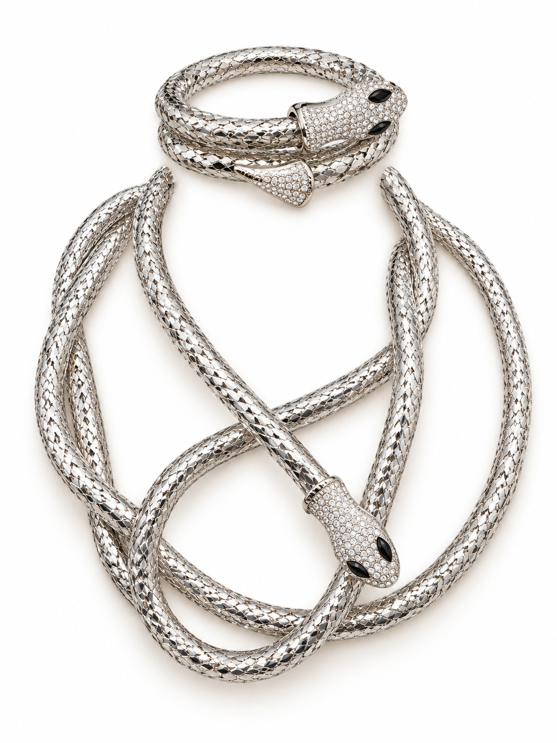 SilverSnake Kolye Bilezik Set