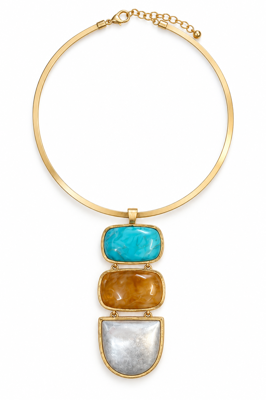 Trio Stone Gold Choker