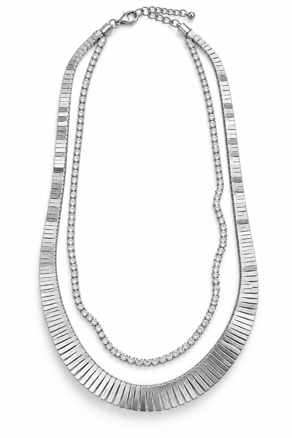 Dua Layered Silver Kolye