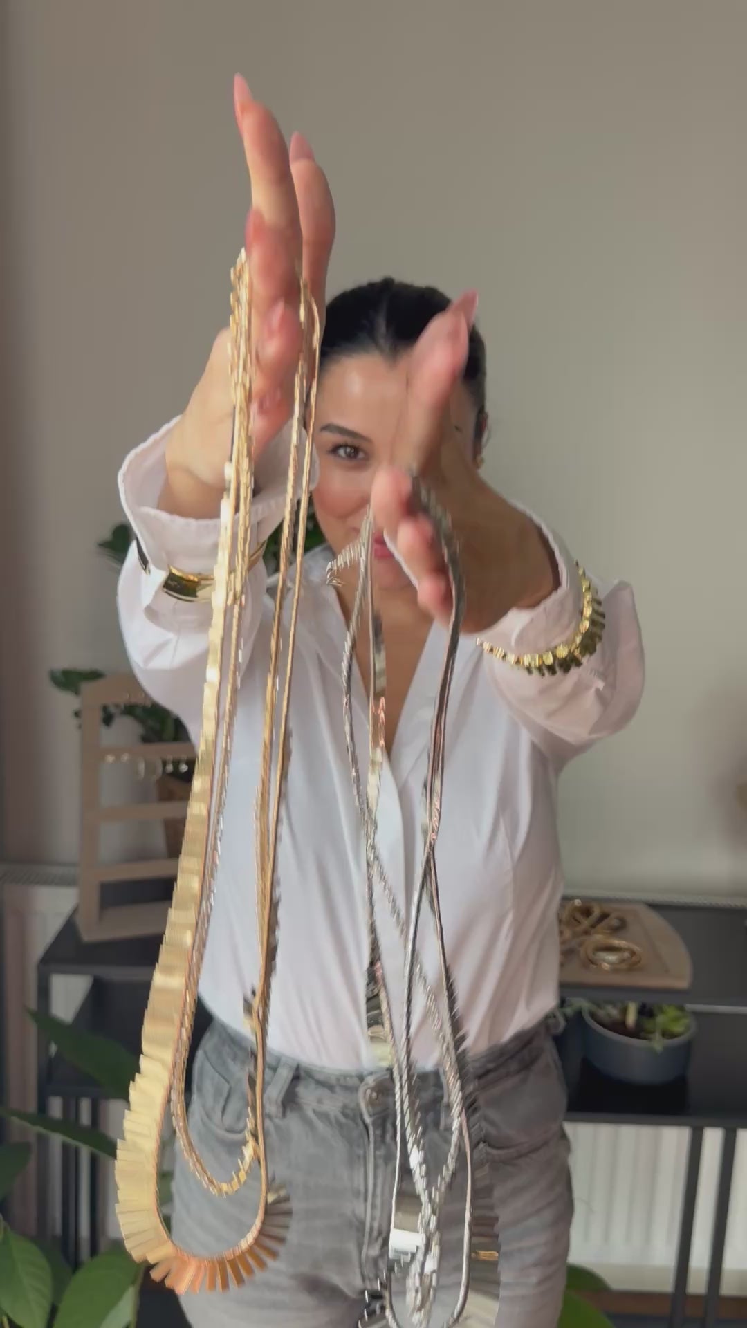 Dua Layered Silver Kolye